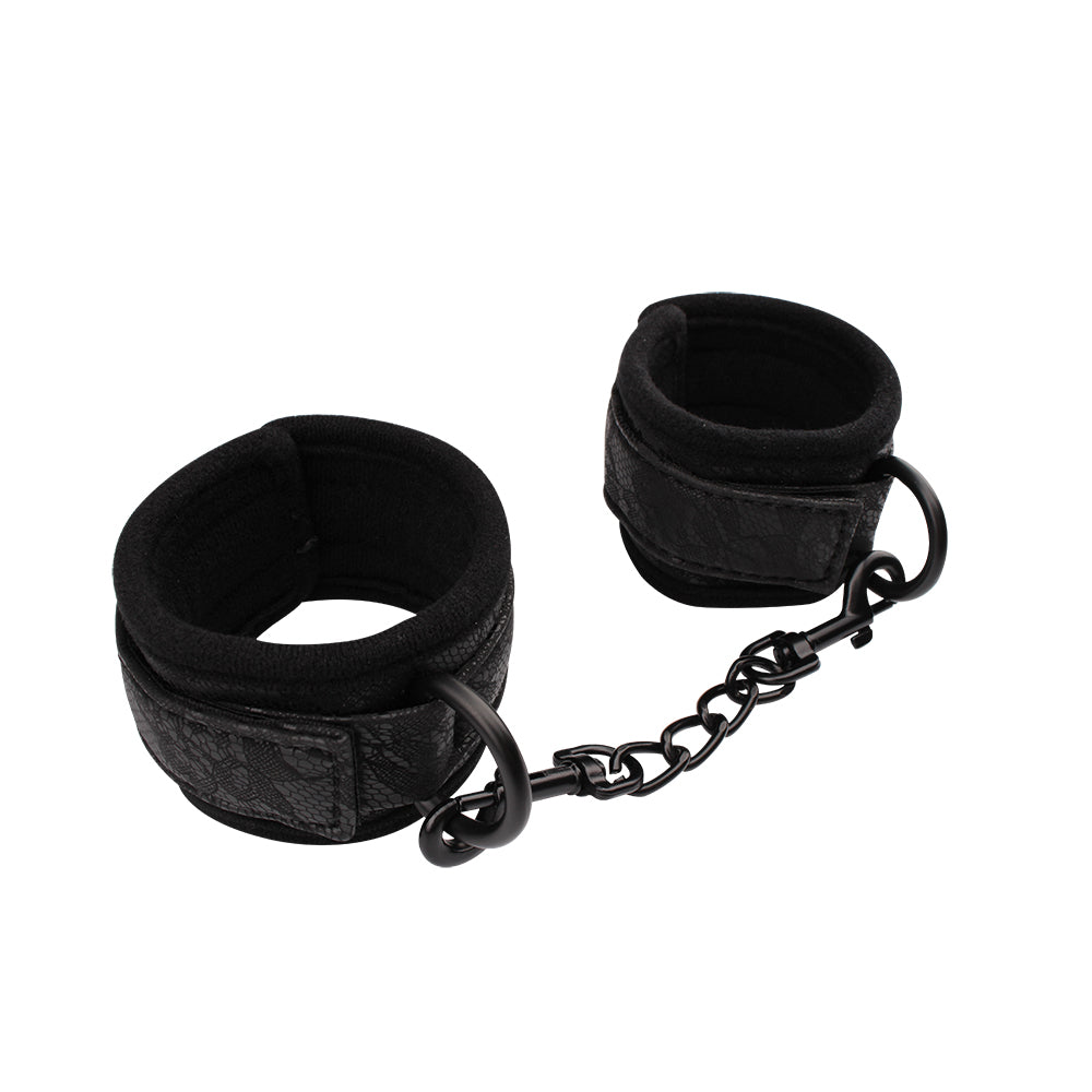 Behave Tempt Him Bondage Play Hand Cuffs Black Cuffs And Restraints