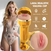 Chisa Lara Realistic Vagina Vibrating Cup Default Title Masturbators and Strokers