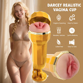 Chisa Darcey Realistic Vagina Vibrating Cup Default Title Masturbators and Strokers