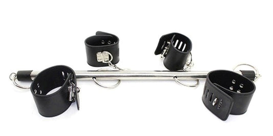 Locking Wrist and Ankle Spreader Bar with Cuffs - Spreaders and Hangers