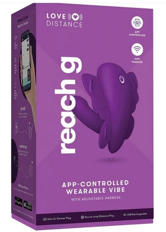 Love Distance Reach G App-Controlled Wearable Vibe - Strap On Sextoys