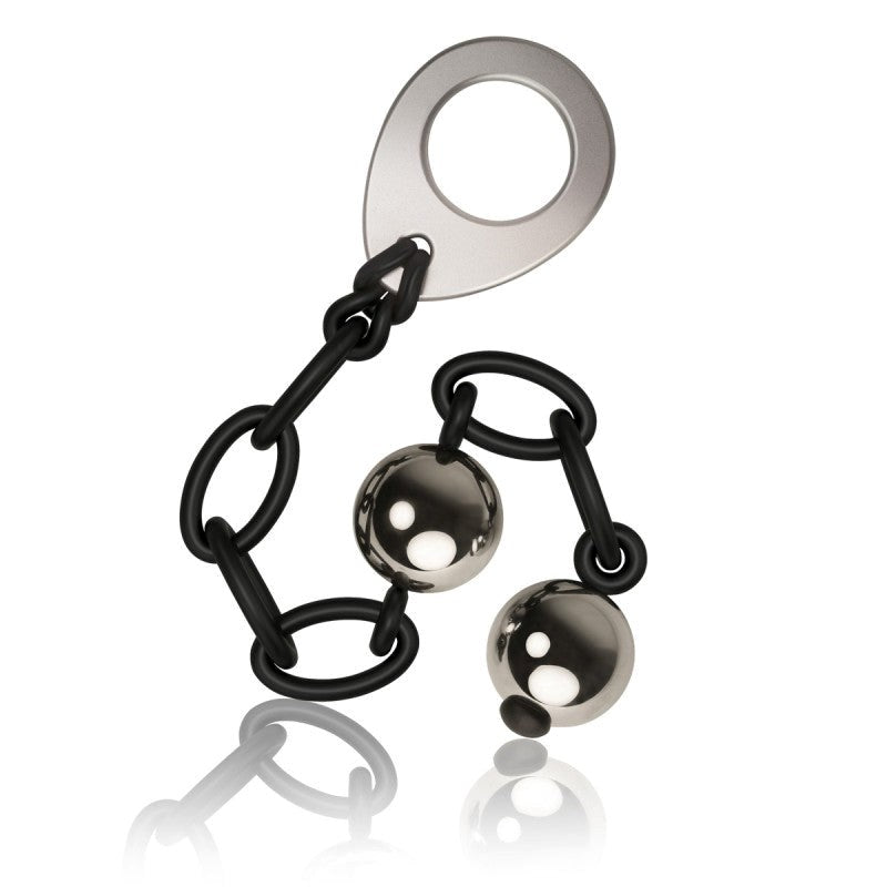 Love in Chains Black Anal Beads and Balls