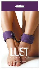 NS Novelties Lust Bondage Ankle Cuff Purple Cuffs and Restraints