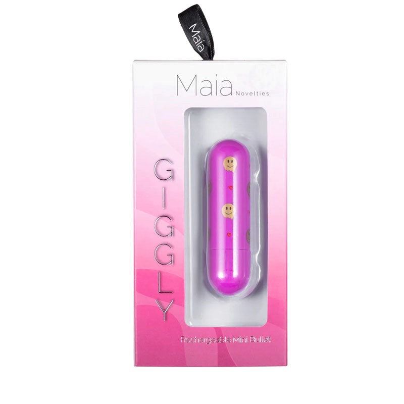 Maia Toys Giggly Emoji - Unleash Blissful Satisfaction with 10 Vibrating Patterns Bullet Vibrators