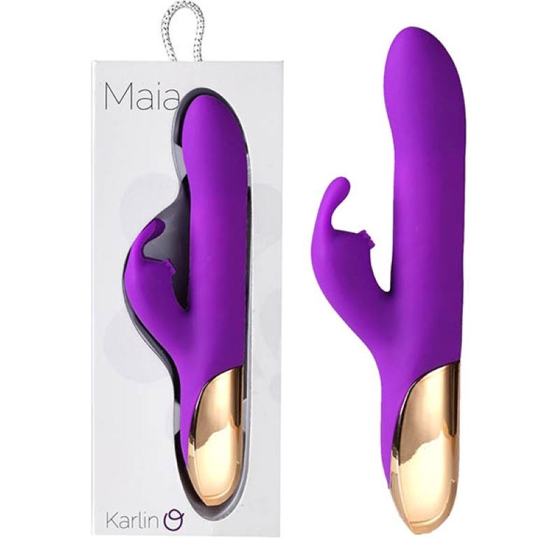 Maia Karlin Rechargeable Rabbit Vibe - 10 Pulsations, 4 Speeds, Triple-Action Bliss Rabbit Vibrators