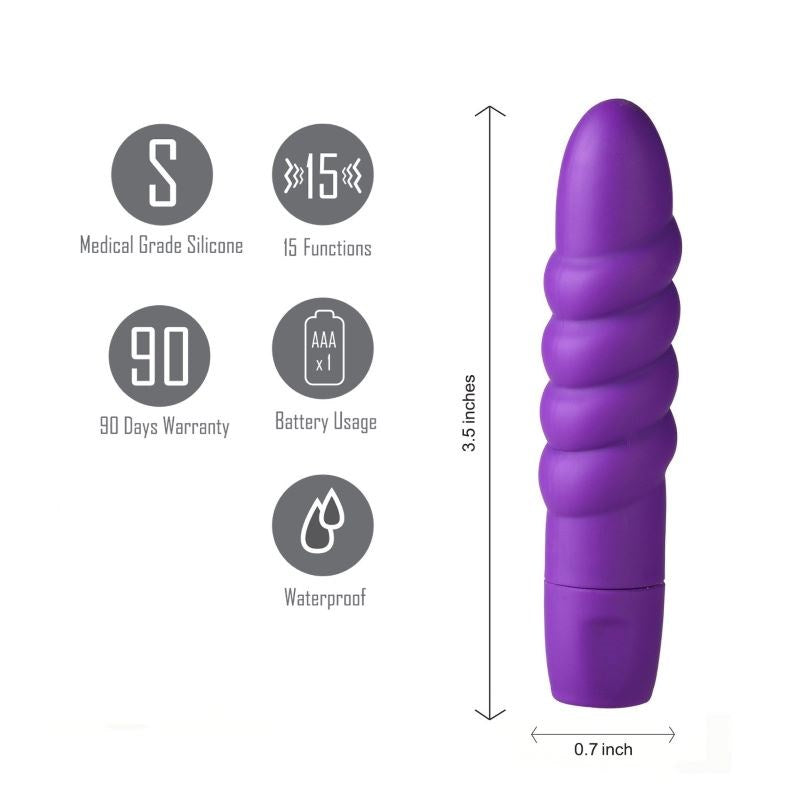 Maia Sugr Silicone Bullet - 15 Functions for Ecstatic Bliss Bullet Vibrators