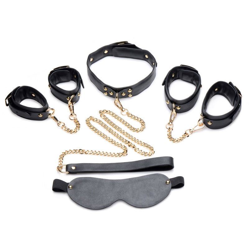 Elevate Your Submission - XR Brands Golden Bondage Collection Bondage Kits