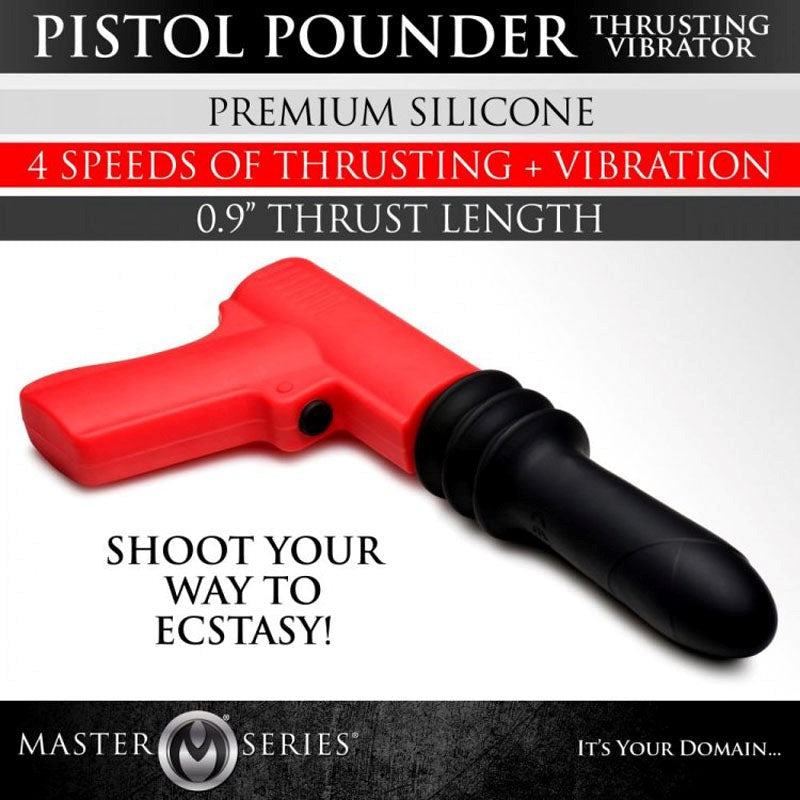 Master Series Pistola Pounder - Rechargeable Pleasure Enhancer G-Spot Vibrators