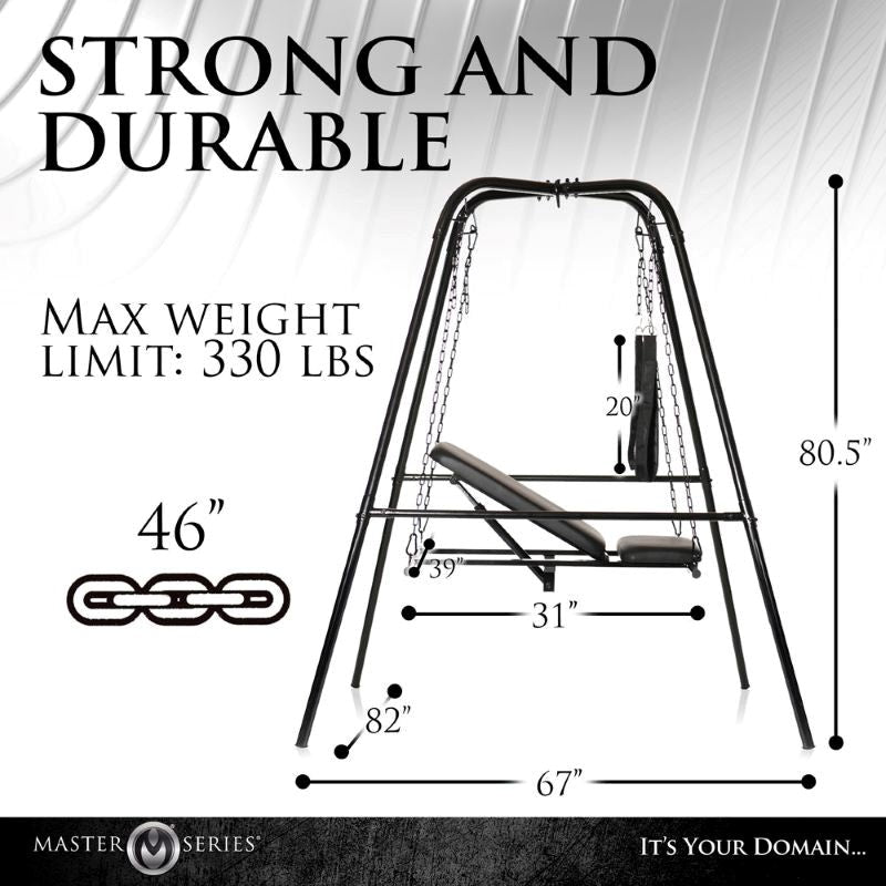 Master Series Throne - Luxurious Adjustable Sex Sling for Passionate Encounters Sex Swings And Slings