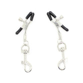 Metal Nipple Clamp With Leash Clips Breast and Nipple Toys
