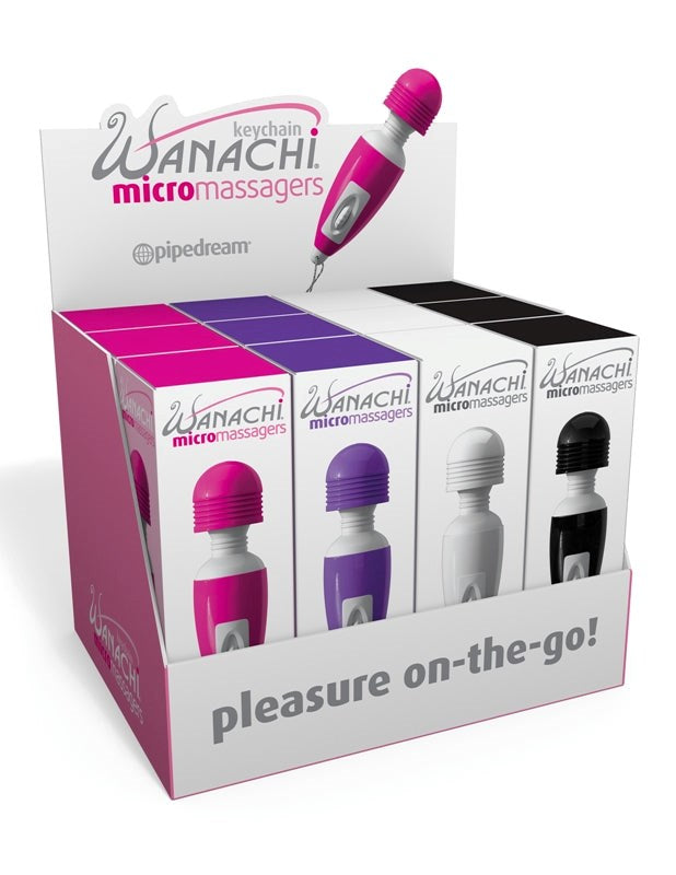 Pipedream Micro Wanachi Body Wand Display - Display of 12 Personal Massagers