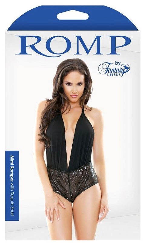 Fantasy Lingerie's Sparkling Sequin Romper Babydolls and Chemises
