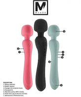 Mjuze Flowing Vibrating Silicone Massager - Dual Motors, 10 Speeds Waterproof Vibrators