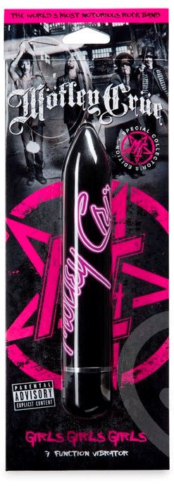 Motley Crue Girls Girls Girls 7 Function Vibrator Black Bullet Vibrators