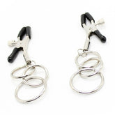 Nipple Clamps with 3 Ring Breast and Nipple Toys