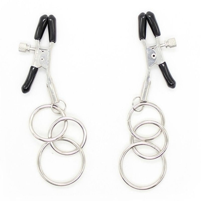 Nipple Clamps with 3 Ring Breast and Nipple Toys