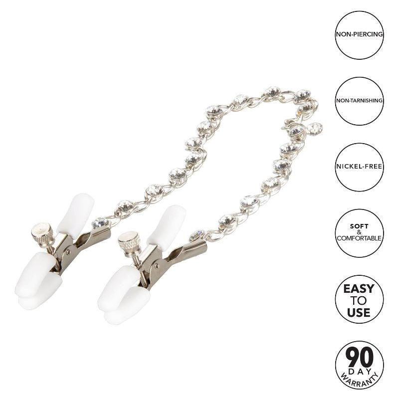 Nipple Play Crystal Chain Nipple Clamps Nipple and Clit Clamps