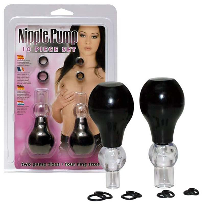 Nipple Pump 10 Piece Set Breast and Nipple Toys