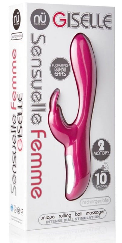 Nu Sensuelle Giselle Magenta Rabbit Vibrator {% if variant != 'Default Title' and variant != blank %} {% endif %} Rabbit Vibrators