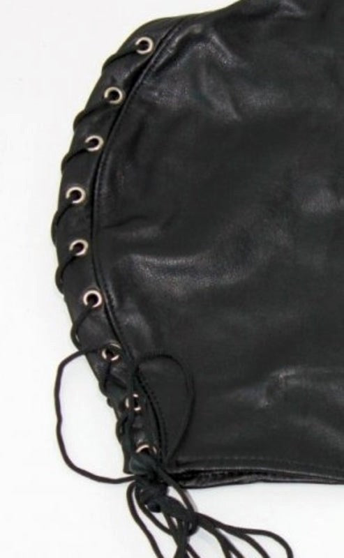 Open Eyed BDSM Hood Leather Bondage Hoods