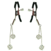 Ornament Adjustable Nipple Clamps With Jewel Accents Nipple and Clit Clamps