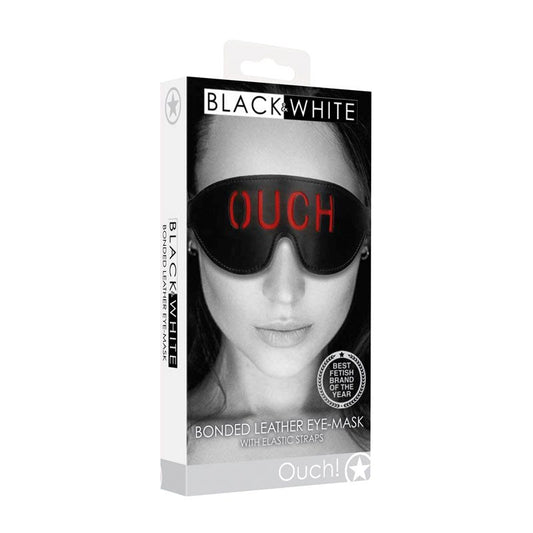 OUCH! BW Bonded Leather Eye-Mask 'Ouch' - Masks And Blindfolds
