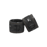 OUCH! Denim Ankle Cuffs - Black Cuffs and Restraints