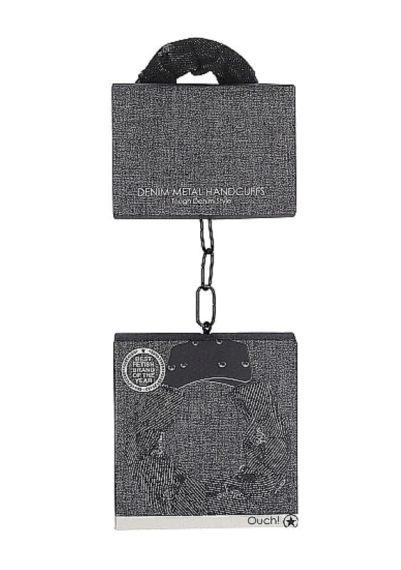 Ouch! Denim Metal Handcuffs Cuffs and Restraints