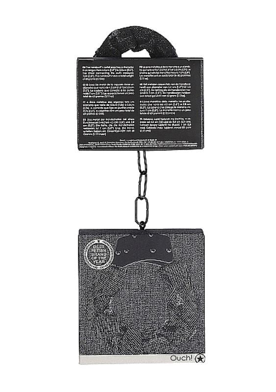 Ouch! Denim Metal Handcuffs Cuffs and Restraints