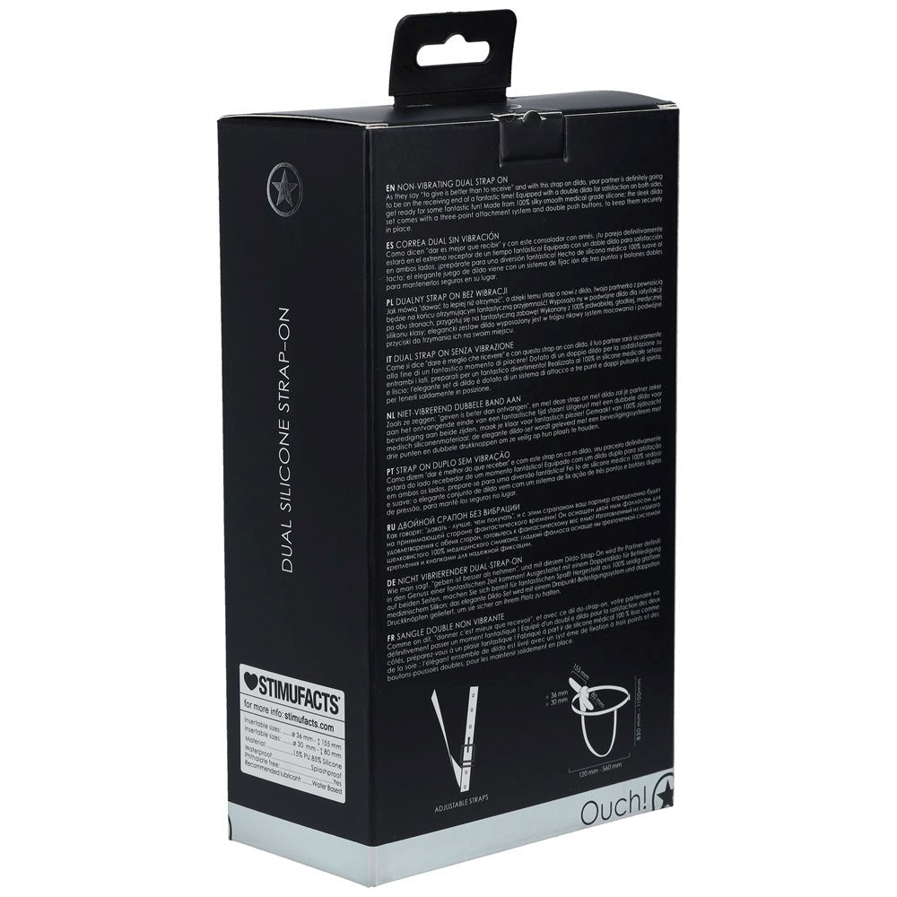 OUCH! Dual Silicone Strap-On - Unleash Unforgettable Fun Strap On Sextoys