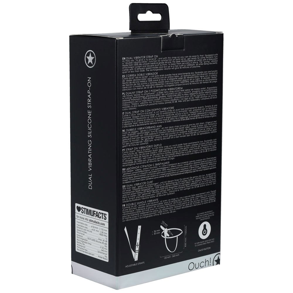 Dual Vibrating Strap-On for Intimate Satisfaction Strap On Sextoys