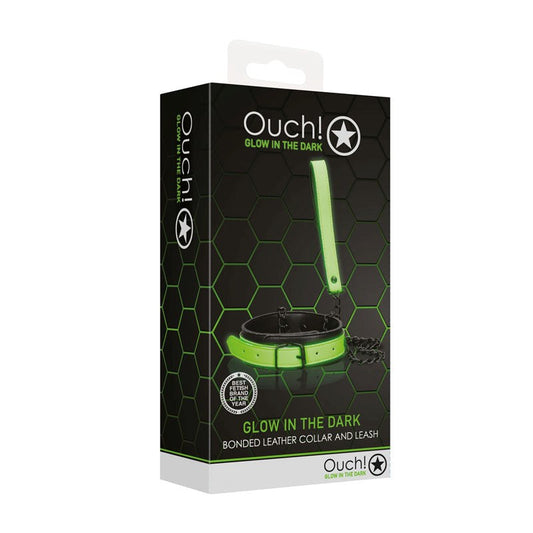 OUCH! Glow in Dark Collar and Leash - Collars and Leads