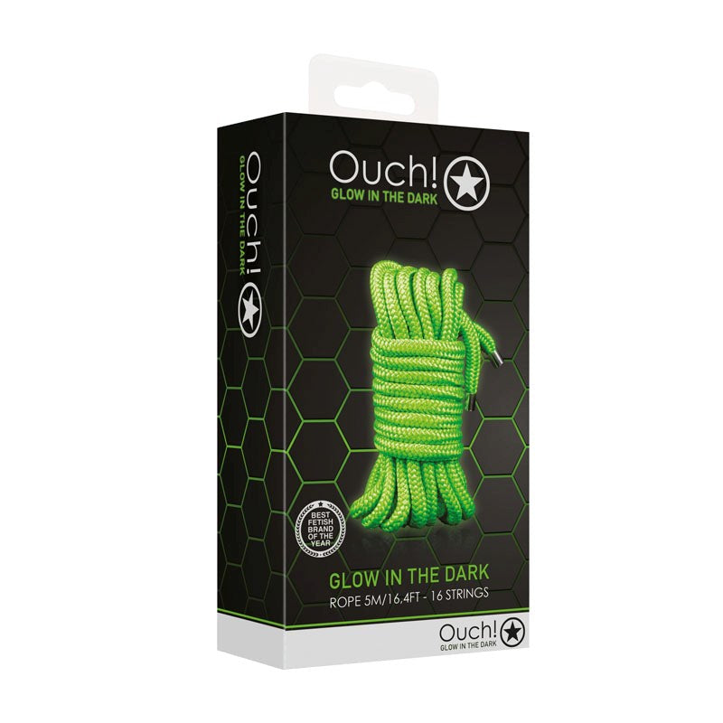 OUCH! Glow in Dark Rope - 5m Cuffs and Restraints
