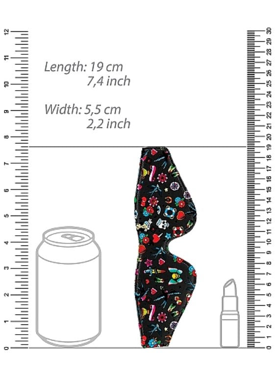 Ouch Printed Eye Mask - Tattoo-Inspired Sleep Accessory Masks And Blindfolds