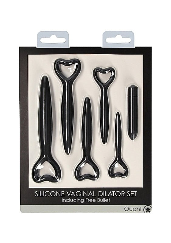 OUCH! Silicone Vaginal Dilator Set - Black Dental and Clinical