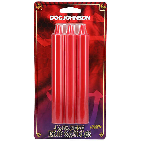 Doc Johnson 3 Pack Japanese Drip Wax Play Candles Bath and Intimate Fragrances
