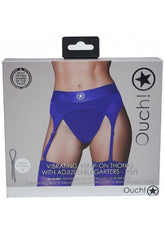 Ouch Pleasure Enhancer - Adjustable Vibrating Strap-on Thong Strap On Sextoys