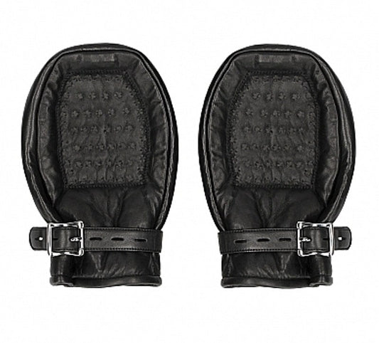 Pain Bondage Mittens Padded with Metal Teeth - Cuffs and Restraints