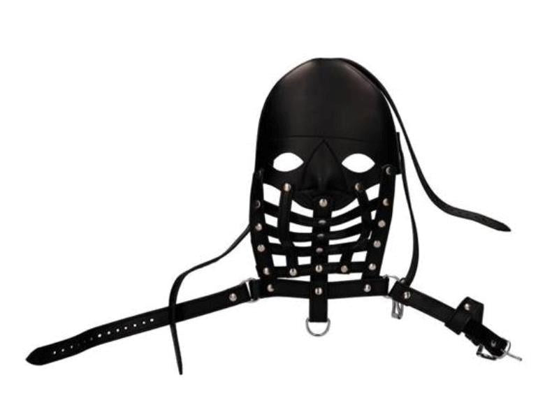 Pain Leather Male Mask Bondage Hoods