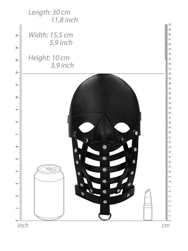 Pain Leather Male Mask Bondage Hoods