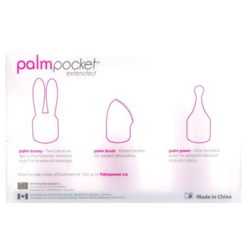 Palm power Pocket Extended Silicone Attachment Set Vibrator Accessories