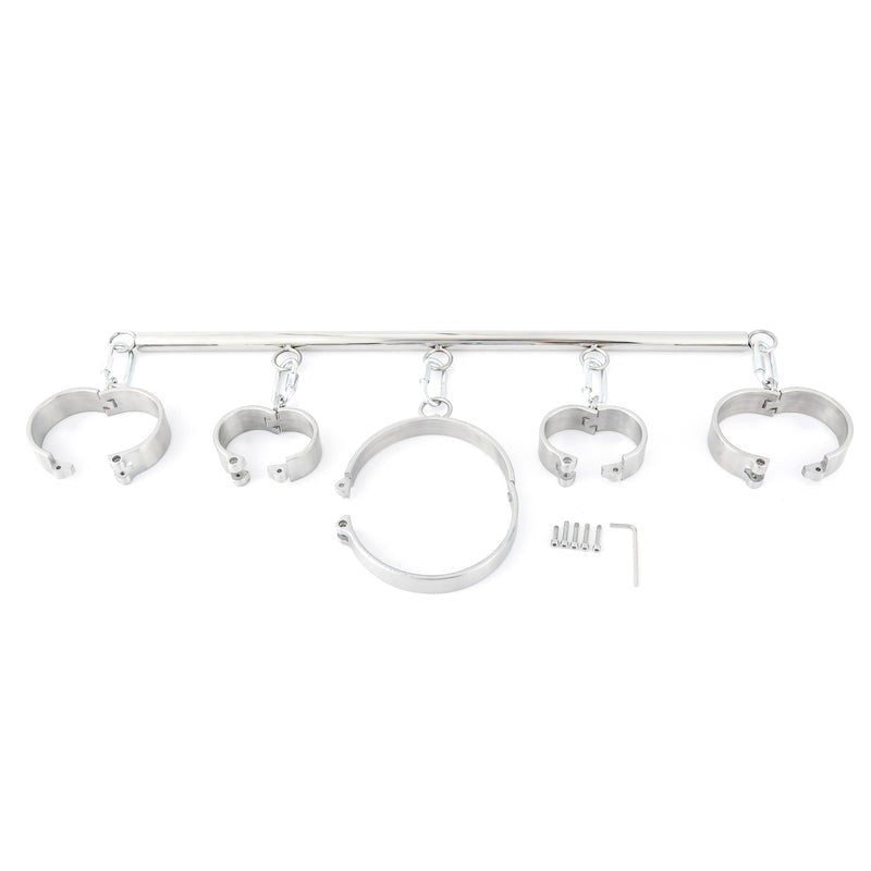 Refined Restraint - Luxurious Stainless Steel Bondage Kit Spreaders and Hangers