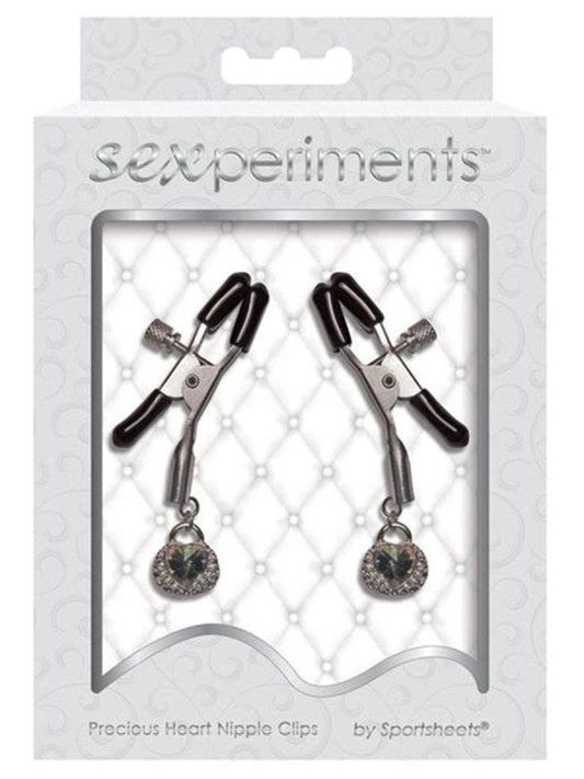 Precious Heart Nipple Clips - Nipple and Clit Clamps