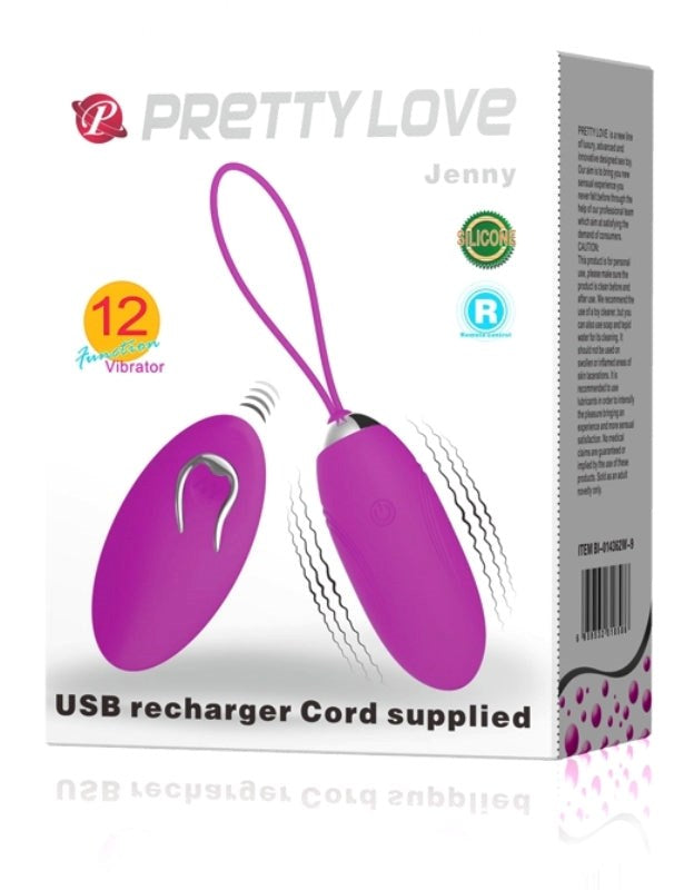 Pretty Love Jenny Wireless Remote Vibrating Egg Love Eggs and Kegel Exercisers