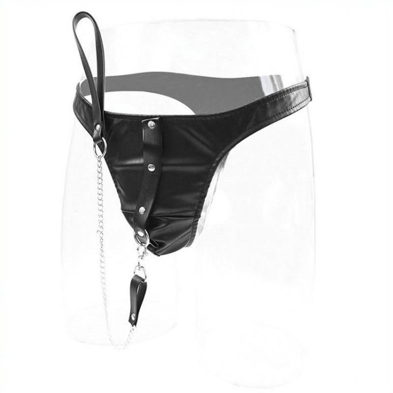 PU Panty With Lead Cuffs and Restraints