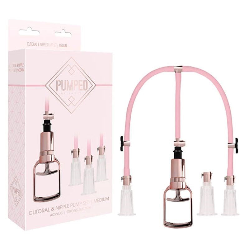 Elevate Your Intimate Experiences - PUMPED Clitoral & Nipple Pump Set Nipple and Clit Clamps