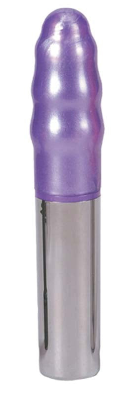 Purple Waterproof Ultra 7 Pearl Ribbed Massager - Waterproof Vibrators