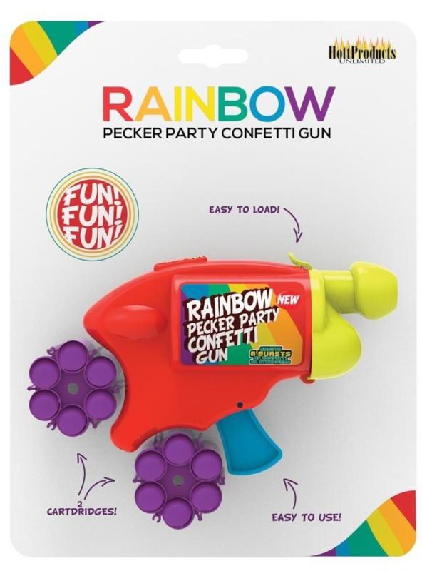 Rainbow Pecker Party Confetti Gun Party Gifts and Novelties