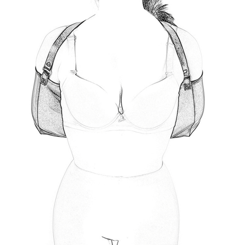 Rear Locking Armbinder Sheath Cuffs and Restraints