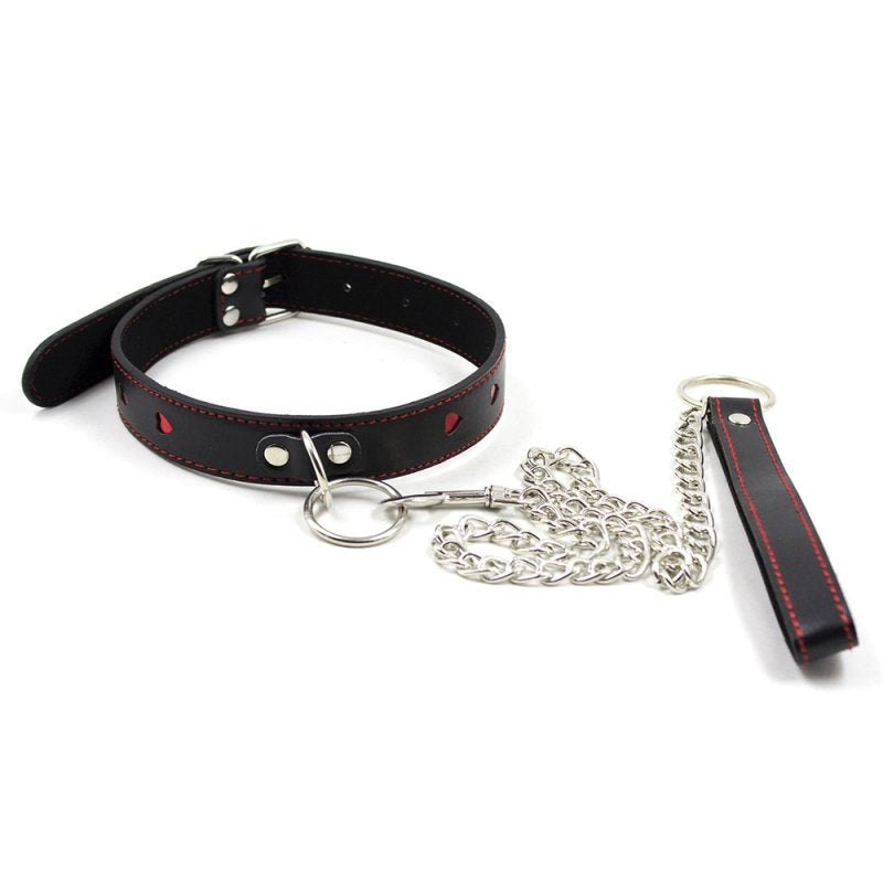 Red Heart O Ring Collar Collars and Leads